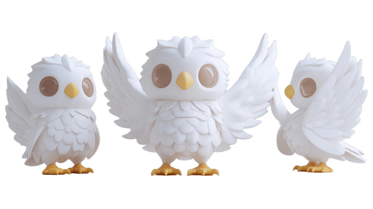 White Eagle Toy Vinyl Car Decal Sticker – Waterproof & UV-Resistant 8"