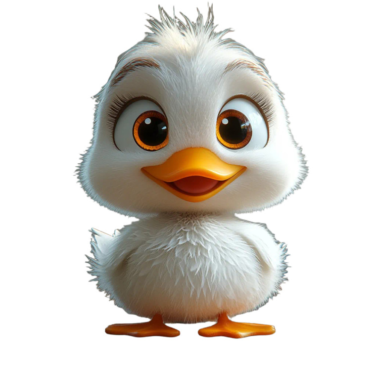 Pixar Duck V2 Vinyl Car Decal Sticker – Waterproof & UV-Resistant 8"