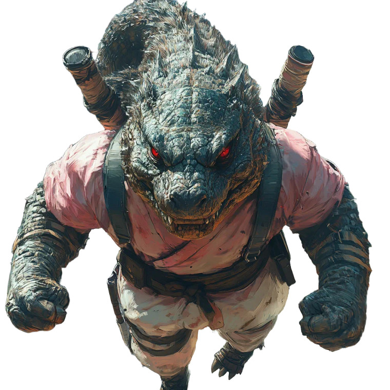 Tenten-Godzilla Hybrid Vinyl Car Decal Sticker – Waterproof & UV-Resistant 8"