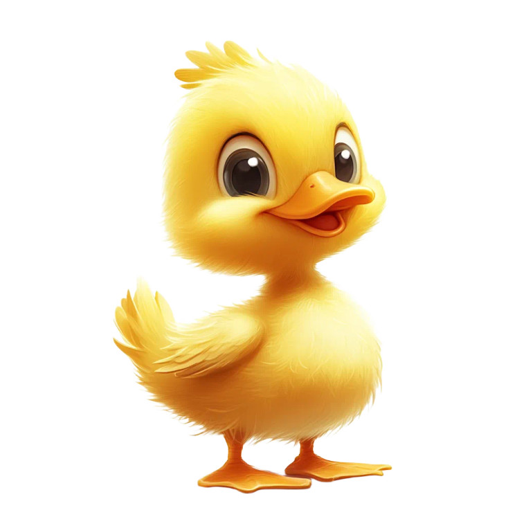 Little Yellow Duck V3 Vinyl Car Decal Sticker – Waterproof & UV-Resistant 8"