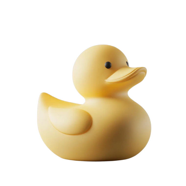 Yellow Rubber Ducky Vinyl Car Decal Sticker – Waterproof & UV-Resistant 8"