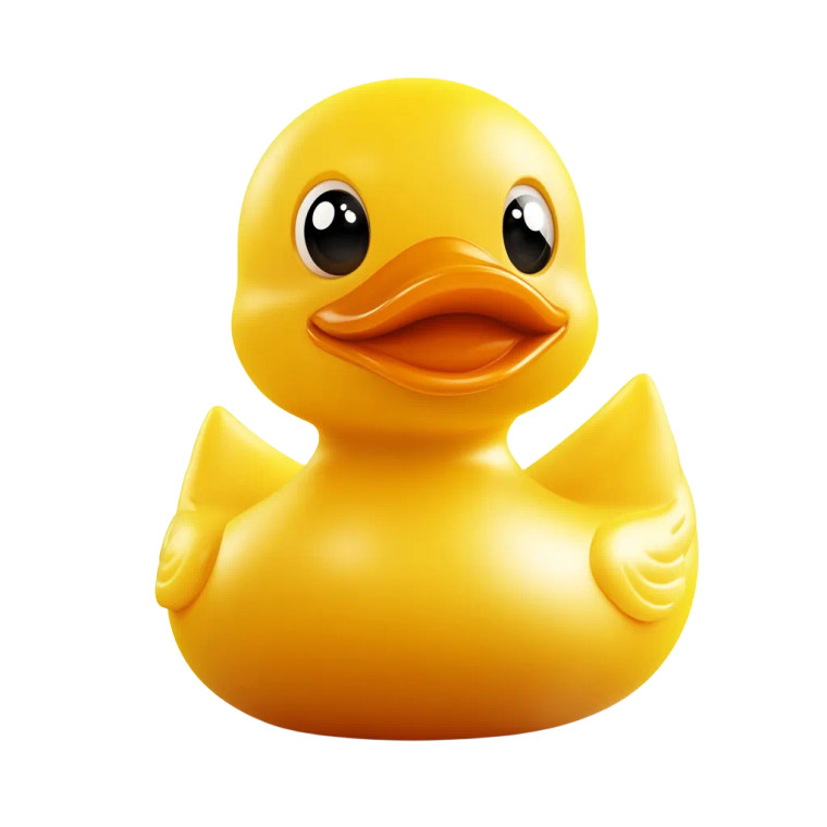 Yellow Rubber Ducky V2 Vinyl Car Decal Sticker – Waterproof & UV-Resistant 8"