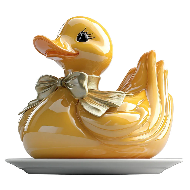 Giant Rubber Duck Vinyl Car Decal Sticker – Waterproof & UV-Resistant 8"