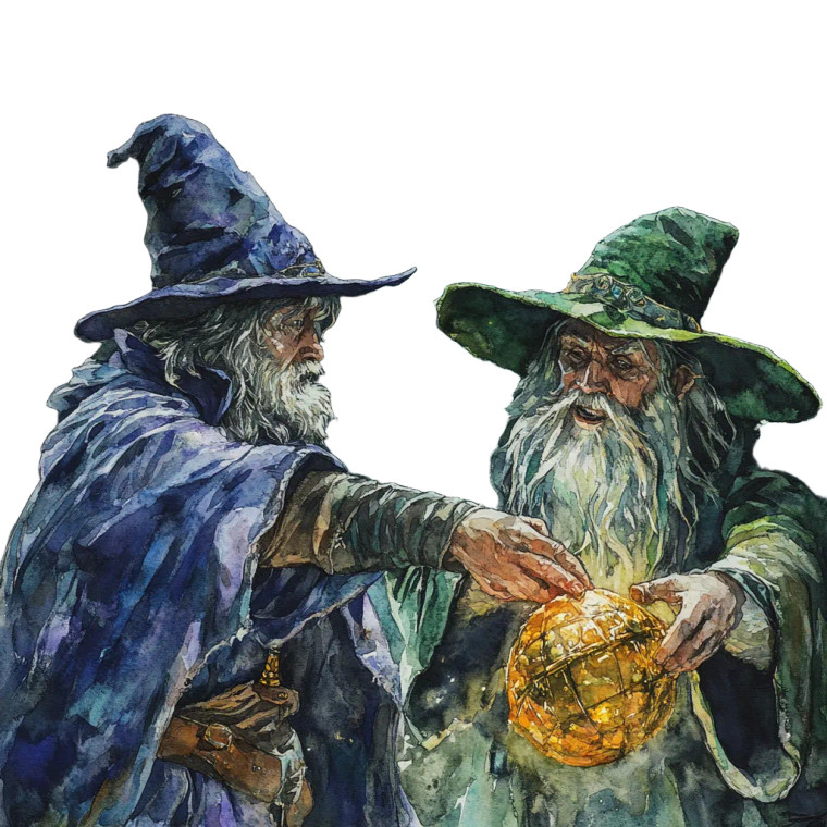 Wizard Treasure Duel Vinyl Car Decal Sticker – Waterproof & UV-Resistant 8"