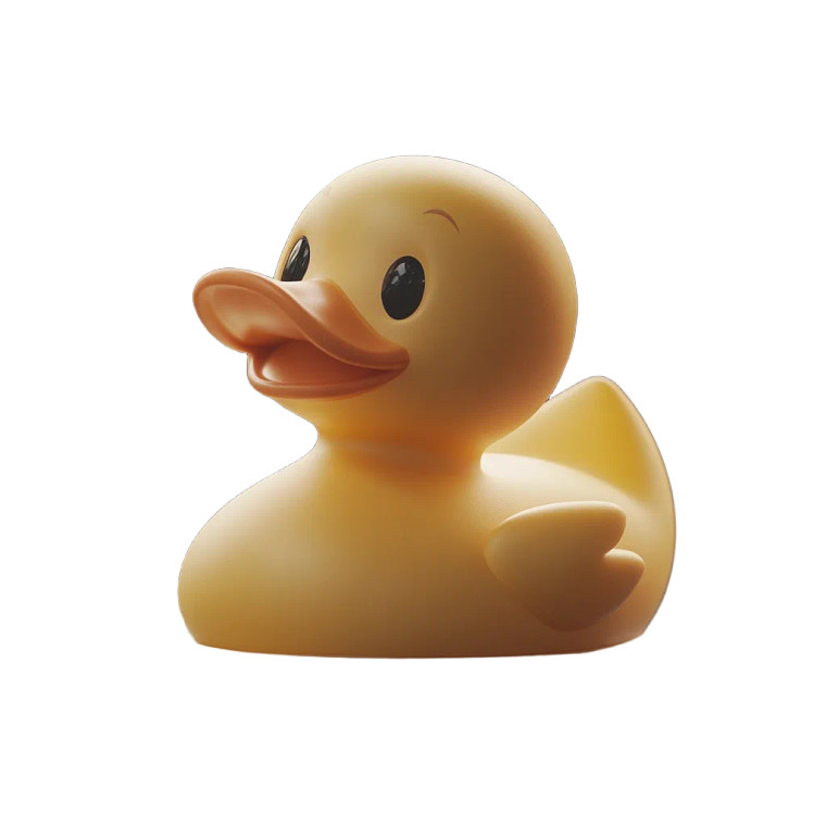 Yellow Rubber Duck V6 Vinyl Car Decal Sticker – Waterproof & UV-Resistant 8"