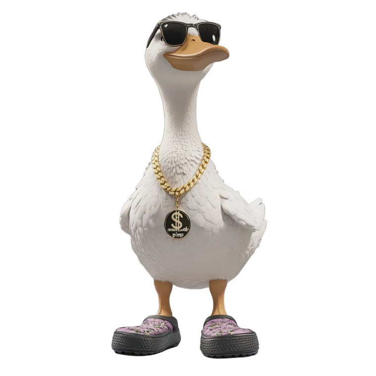 Pimp Duck Vinyl Car Decal Sticker – Waterproof & UV-Resistant 8"