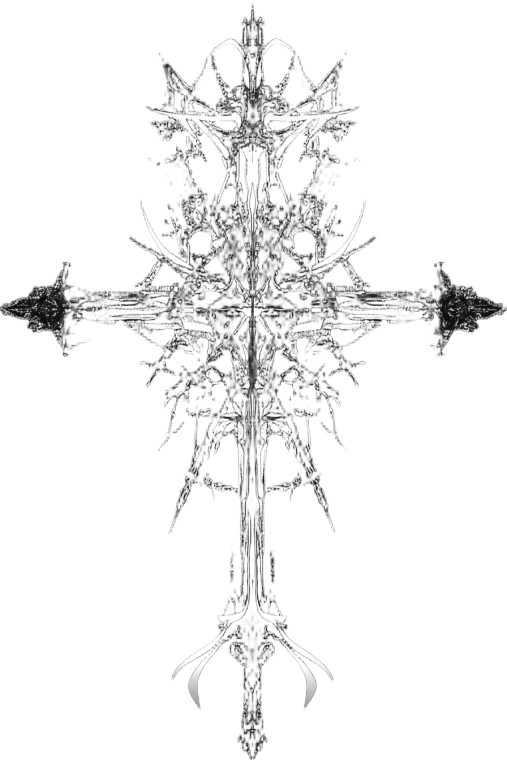 Gothic Cyber Sigil V2 Vinyl Car Decal Sticker – Waterproof & UV-Resistant 8"