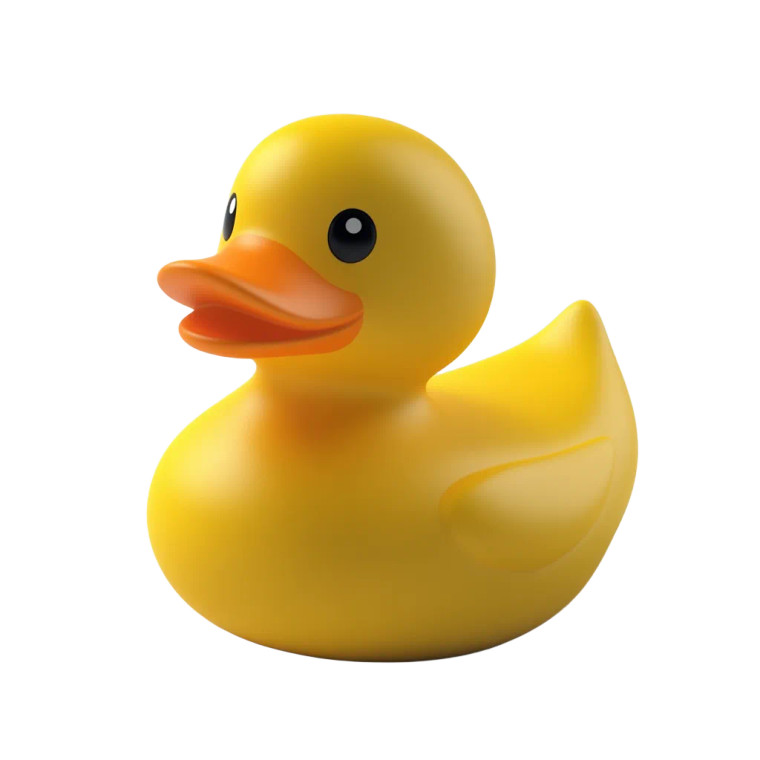 Classic Rubber Duck Vinyl Car Decal Sticker – Waterproof & UV-Resistant 8"