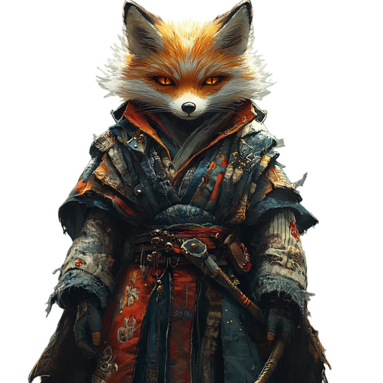 Fox Trickster Spirit Vinyl Car Decal Sticker – Waterproof & UV-Resistant 8"