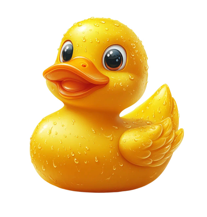 Yellow Rubber Duck V13 Vinyl Car Decal Sticker – Waterproof & UV-Resistant 8"