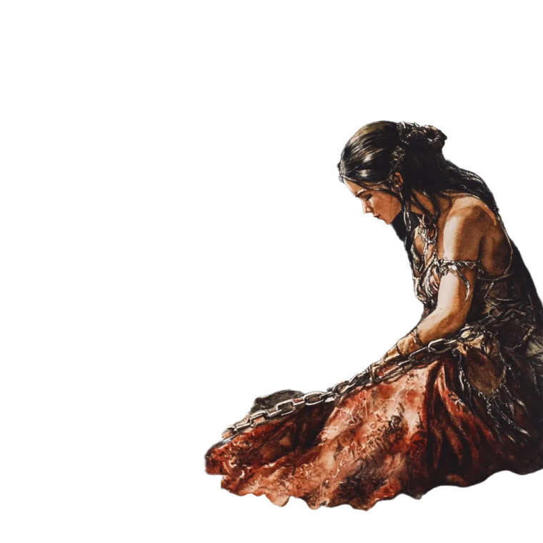 Andromeda In Chains Vinyl Car Decal Sticker – Waterproof & UV-Resistant 8"