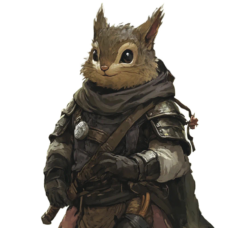 Squirrel Knight Vinyl Car Decal Sticker – Waterproof & UV-Resistant 8"