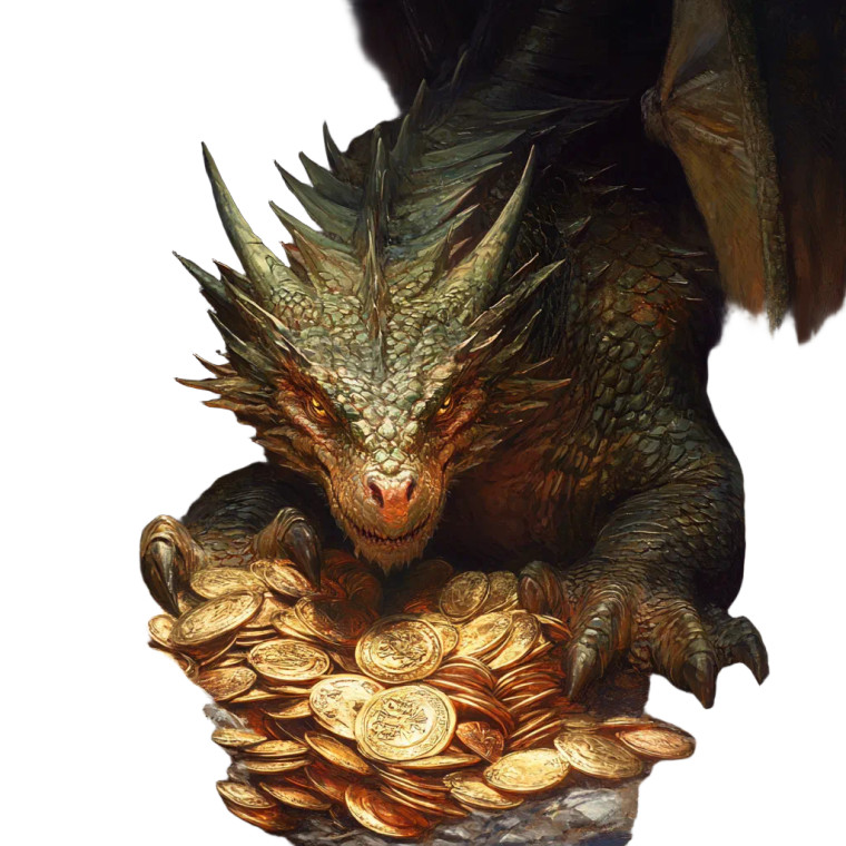 Dragon'S Treasure V2 Vinyl Car Decal Sticker – Waterproof & UV-Resistant 8"