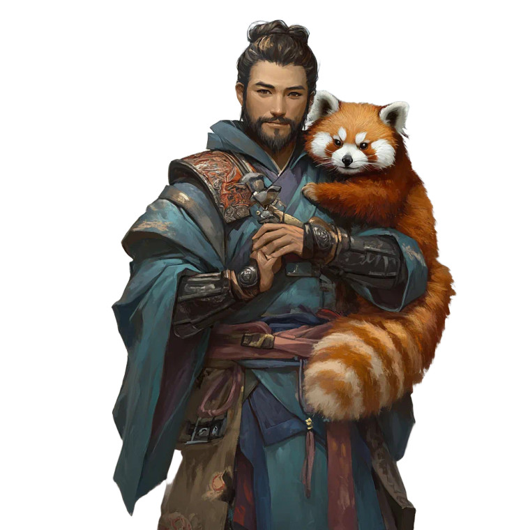 Cleric With Familiar Vinyl Car Decal Sticker – Waterproof & UV-Resistant 8"