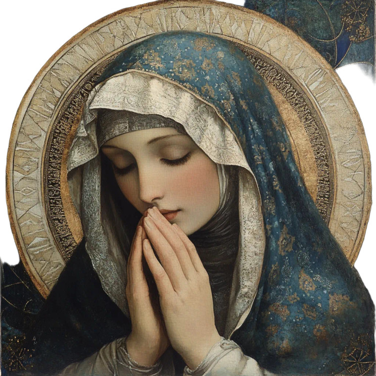 Mother Mary Vinyl Car Decal Sticker – Waterproof & UV-Resistant 8"