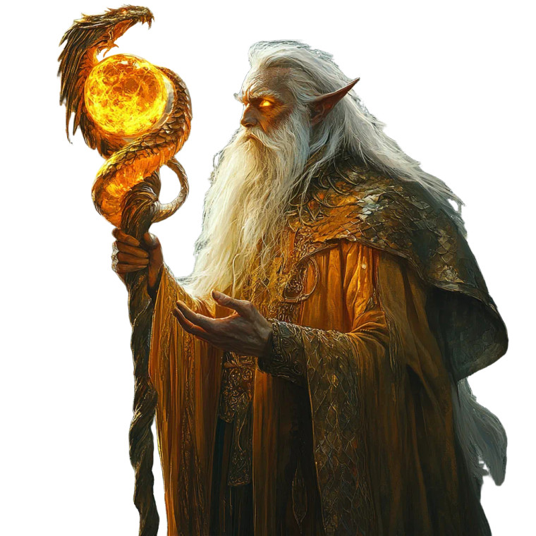 Merlin'S Dragon Staff Vinyl Car Decal Sticker – Waterproof & UV-Resistant 8"