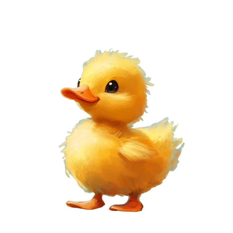 Cute Duck V6 Vinyl Car Decal Sticker – Waterproof & UV-Resistant 8"