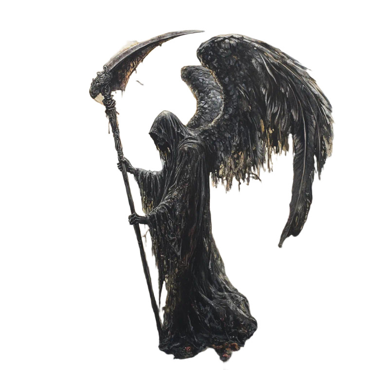 Reaper And Angel Vinyl Car Decal Sticker – Waterproof & UV-Resistant 8"