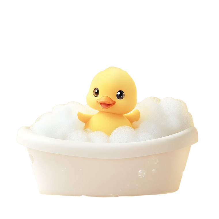 Baby Shampoo Duckling Vinyl Car Decal Sticker – Waterproof & UV-Resistant 8"