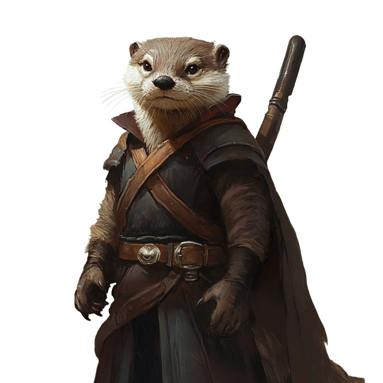 Otter Person Vinyl Car Decal Sticker – Waterproof & UV-Resistant 8"