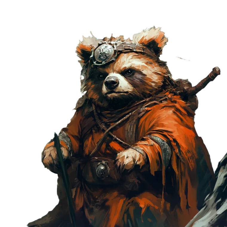 Evil Anime Ewok Vinyl Car Decal Sticker – Waterproof & UV-Resistant 8"