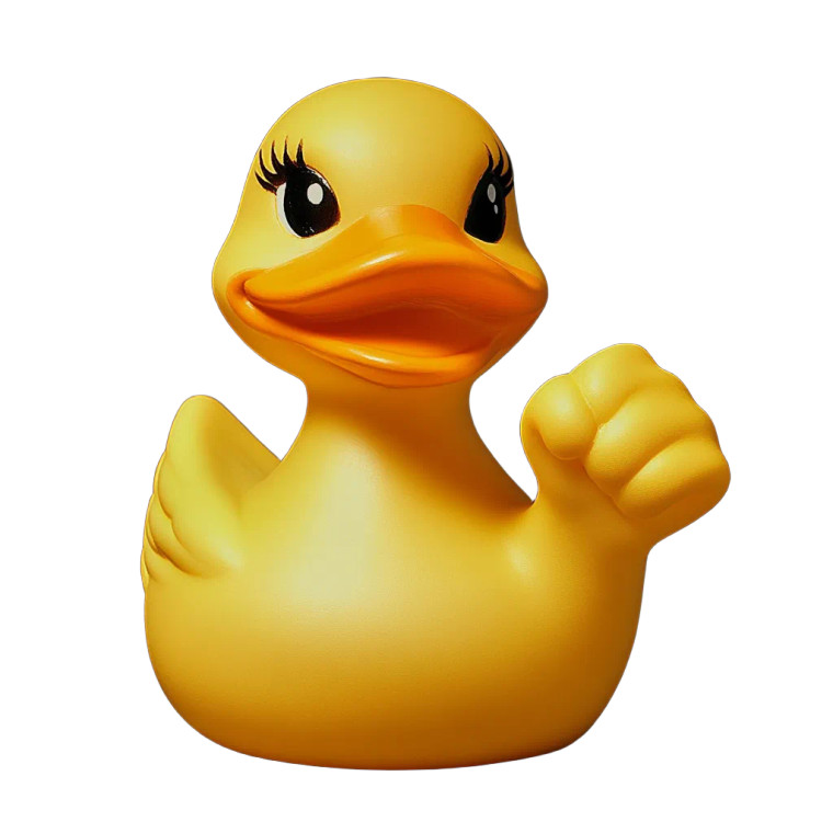 Feminist Rubberduck Vinyl Car Decal Sticker – Waterproof & UV-Resistant 8"