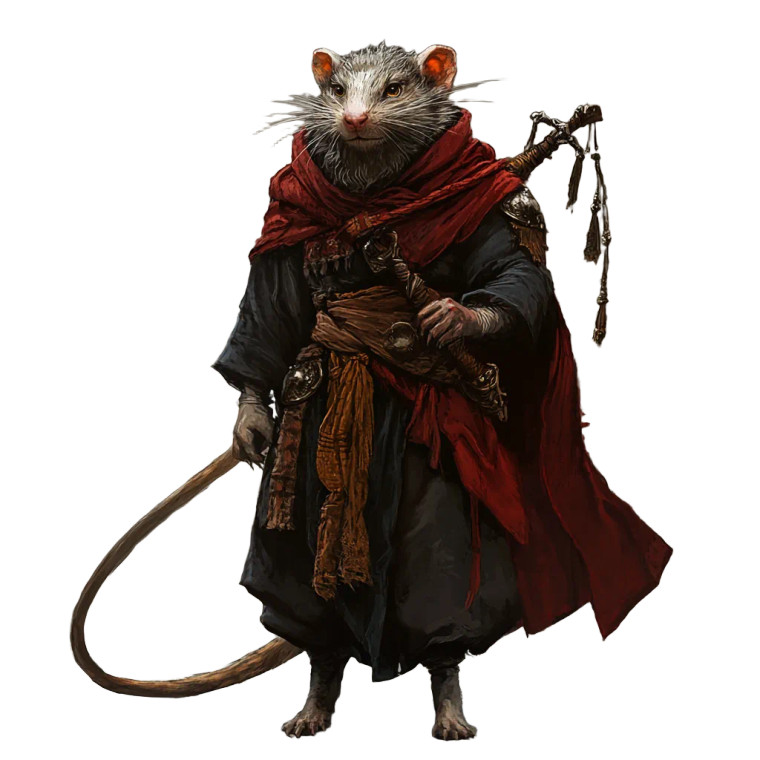 Old Wererat Monk Vinyl Car Decal Sticker – Waterproof & UV-Resistant 8"