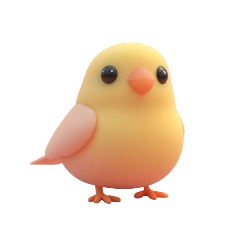 Canary Bird Vinyl Car Decal Sticker – Waterproof & UV-Resistant 8"