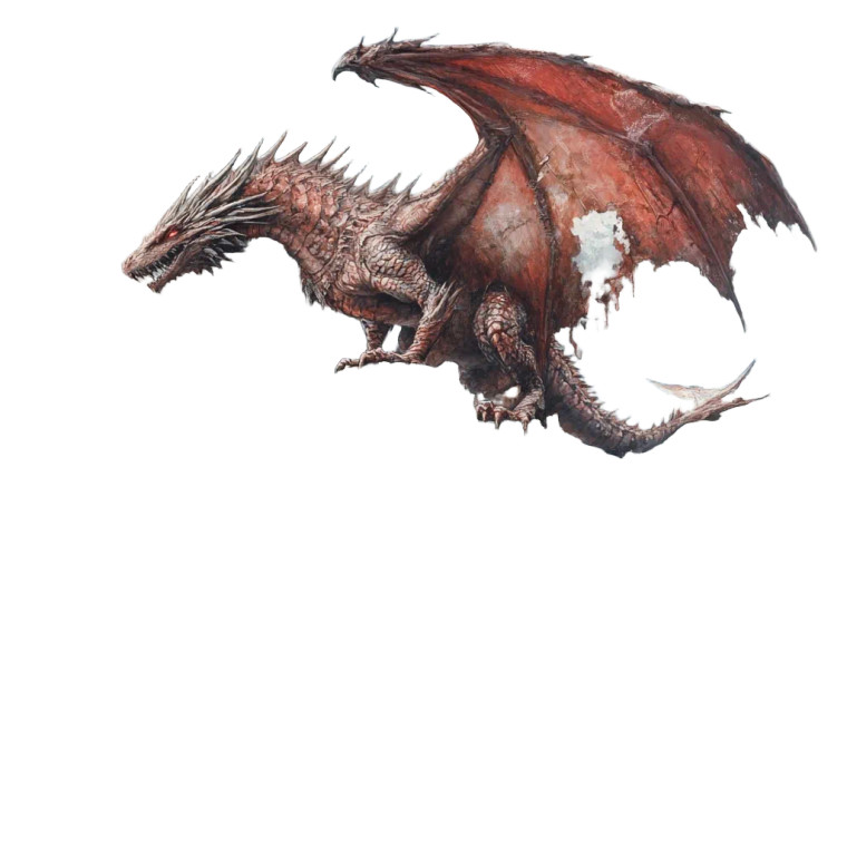 Dragon On Castle Vinyl Car Decal Sticker – Waterproof & UV-Resistant 8"