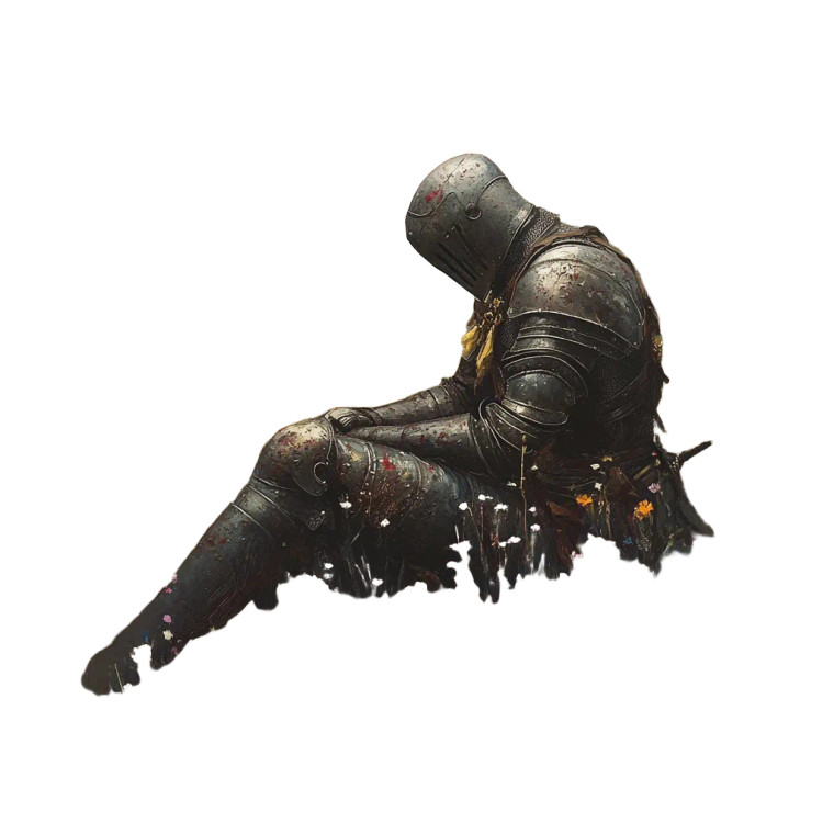 Melancholy Knight Vinyl Car Decal Sticker – Waterproof & UV-Resistant 8" Melancholy Knight Vinyl Car Decal Sticker – Waterproof & UV-Resistant 8"