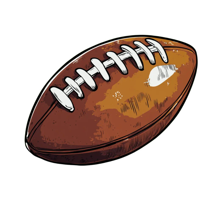 Colored Football Balloon Vinyl Car Decal Sticker – Waterproof & UV-Resistant 8"