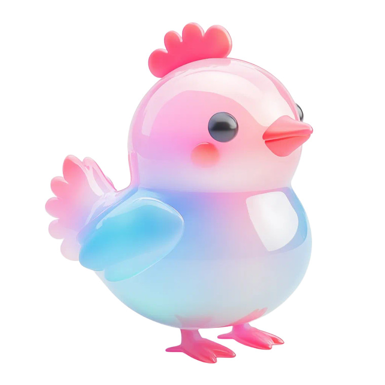 Chicken Doll Vinyl Car Decal Sticker – Waterproof & UV-Resistant 8"