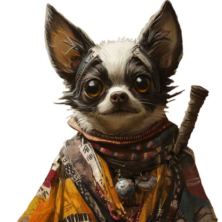 Chihuahua Gnoll Warrior Vinyl Car Decal Sticker – Waterproof & UV-Resistant 8"