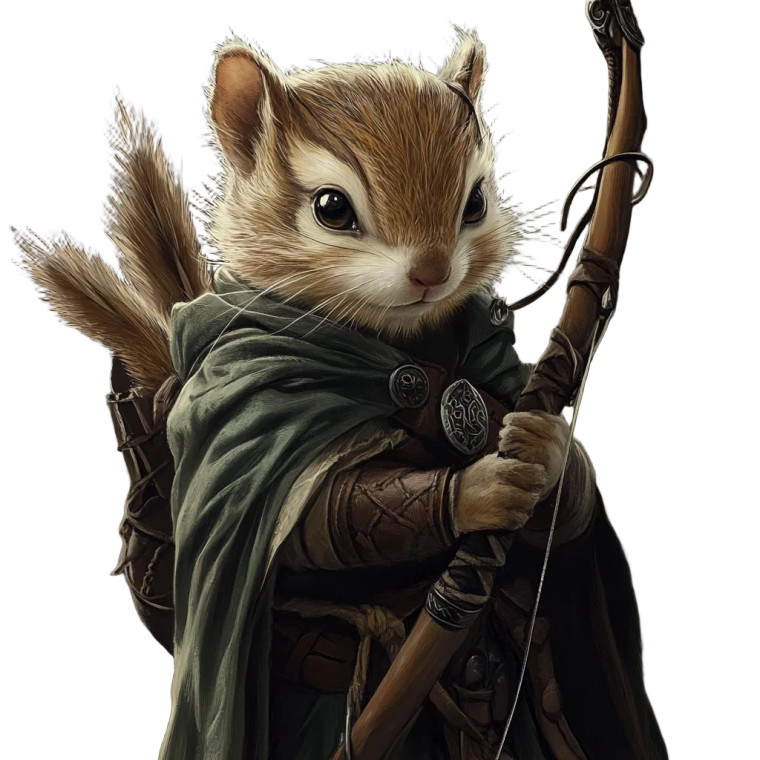 Chipmunk Warrior Legolas Vinyl Car Decal Sticker – Waterproof & UV-Resistant 8"