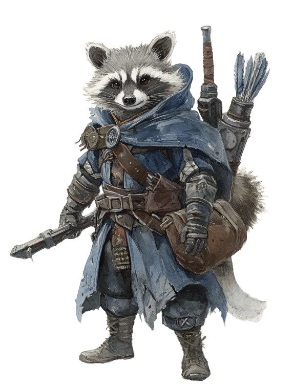 Raccoon Ranger Vinyl Car Decal Sticker – Waterproof & UV-Resistant 8"