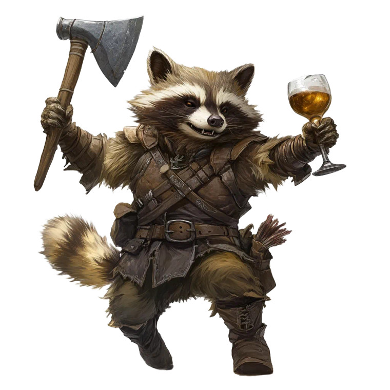 Chubby Raccoon Warrior Vinyl Car Decal Sticker – Waterproof & UV-Resistant 8" Chubby Raccoon Warrior Vinyl Car Decal Sticker – Waterproof & UV-Resistant 8"