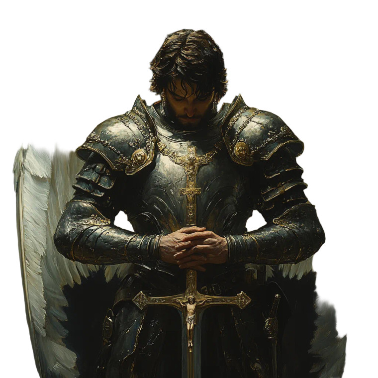 Saint Michael Archangel V6 Vinyl Car Decal Sticker – Waterproof & UV-Resistant 8"