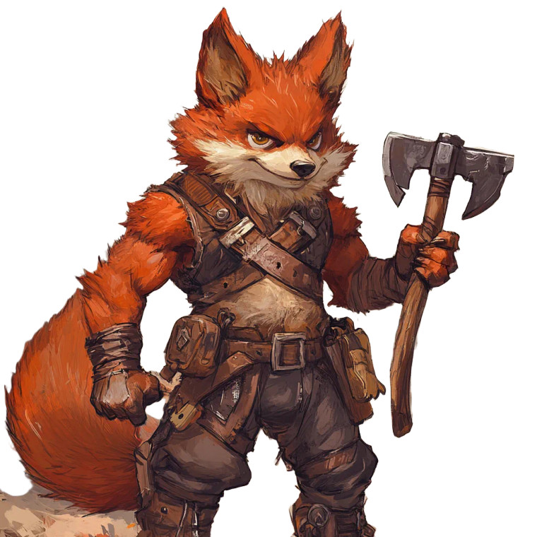 Rouge With Axes Vinyl Car Decal Sticker – Waterproof & UV-Resistant 8"