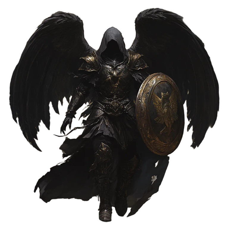 Cleric Aasimar Warrior Vinyl Car Decal Sticker – Waterproof & UV-Resistant 8"