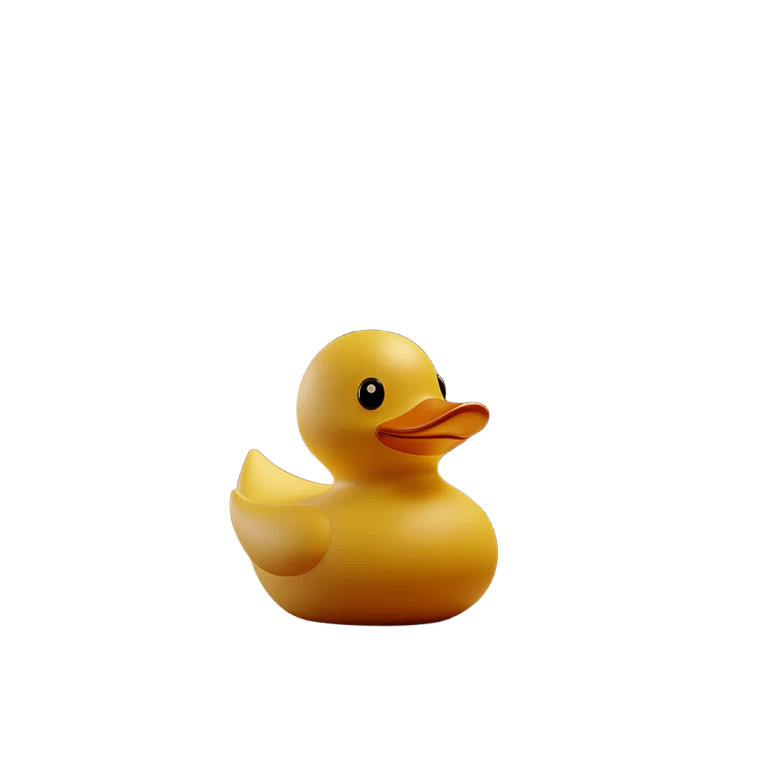 Whimsical Office Duck Vinyl Car Decal Sticker – Waterproof & UV-Resistant 8"