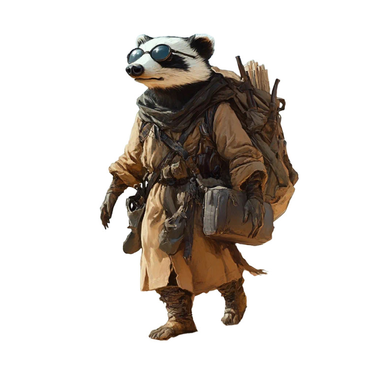 Nerdy Badger Pilgrim Vinyl Car Decal Sticker – Waterproof & UV-Resistant 8"