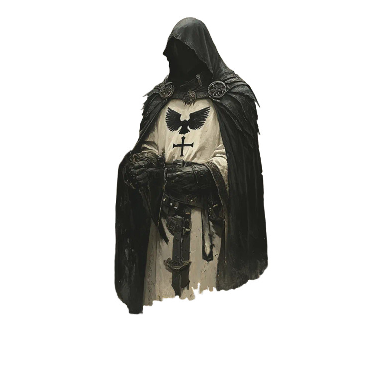 Medieval Mourning Priest Vinyl Car Decal Sticker – Waterproof & UV-Resistant 8" Medieval Mourning Priest Vinyl Car Decal Sticker – Waterproof & UV-Resistant 8"