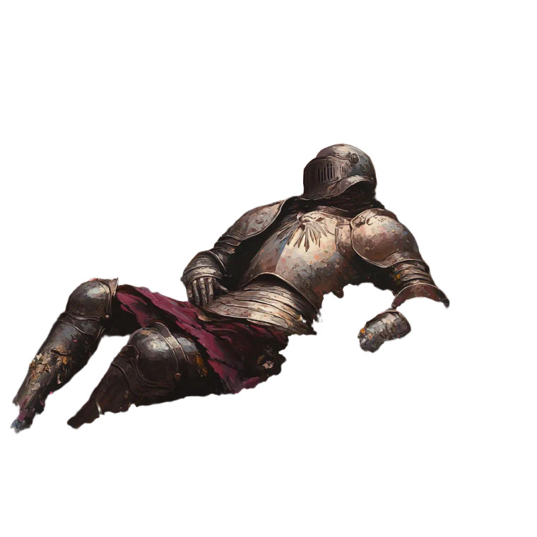 Tarnished Knight Vinyl Car Decal Sticker – Waterproof & UV-Resistant 8"