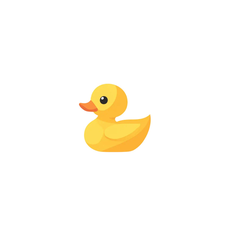 Yellow Rubber Duck V31 Vinyl Car Decal Sticker – Waterproof & UV-Resistant 8"