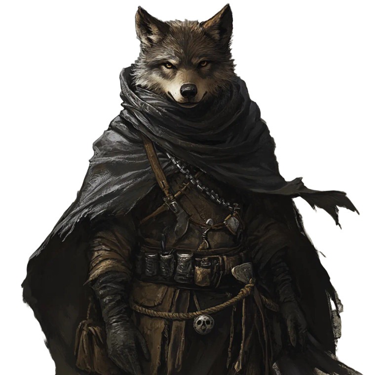 Anthropomorphic Wolf Vinyl Car Decal Sticker – Waterproof & UV-Resistant 8"