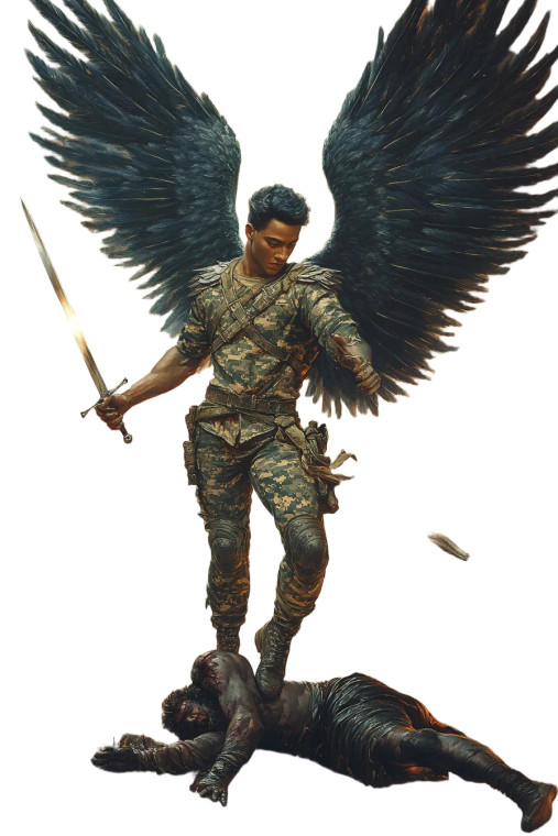 Archangel Michael Victorious V2 Vinyl Car Decal Sticker – Waterproof & UV-Resistant 8"