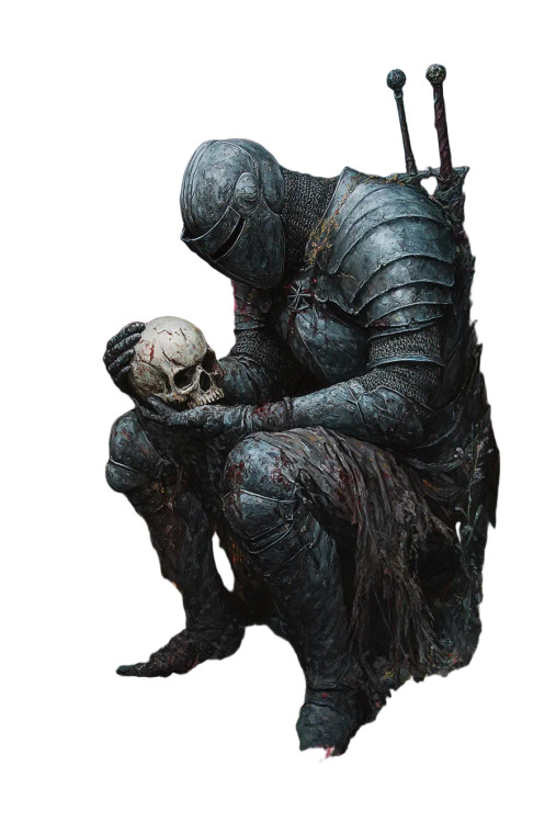 Knight With Skull Vinyl Car Decal Sticker – Waterproof & UV-Resistant 8"