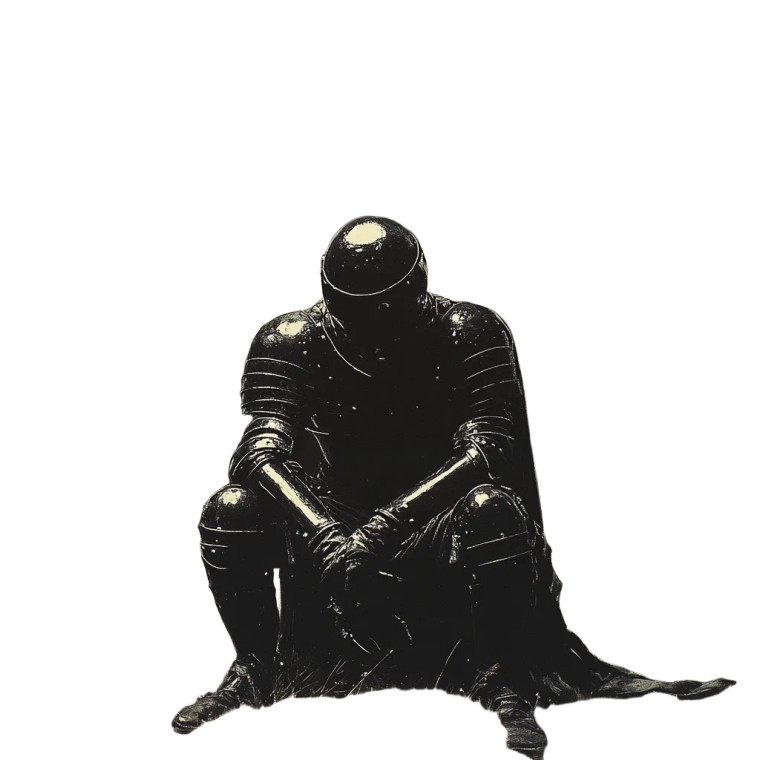 Black Knight Solitude Vinyl Car Decal Sticker – Waterproof & UV-Resistant 8" Black Knight Solitude Vinyl Car Decal Sticker – Waterproof & UV-Resistant 8"