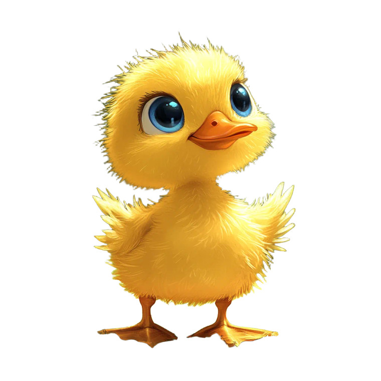 Ducky The Duck Vinyl Car Decal Sticker – Waterproof & UV-Resistant 8"