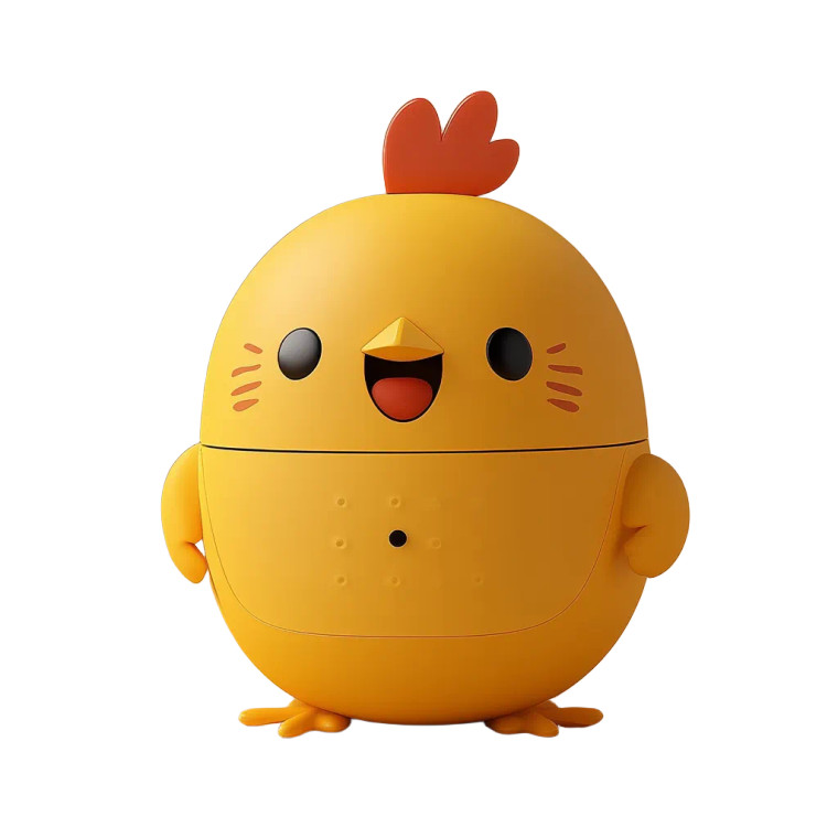 Dull Chicken Speaker Vinyl Car Decal Sticker – Waterproof & UV-Resistant 8"